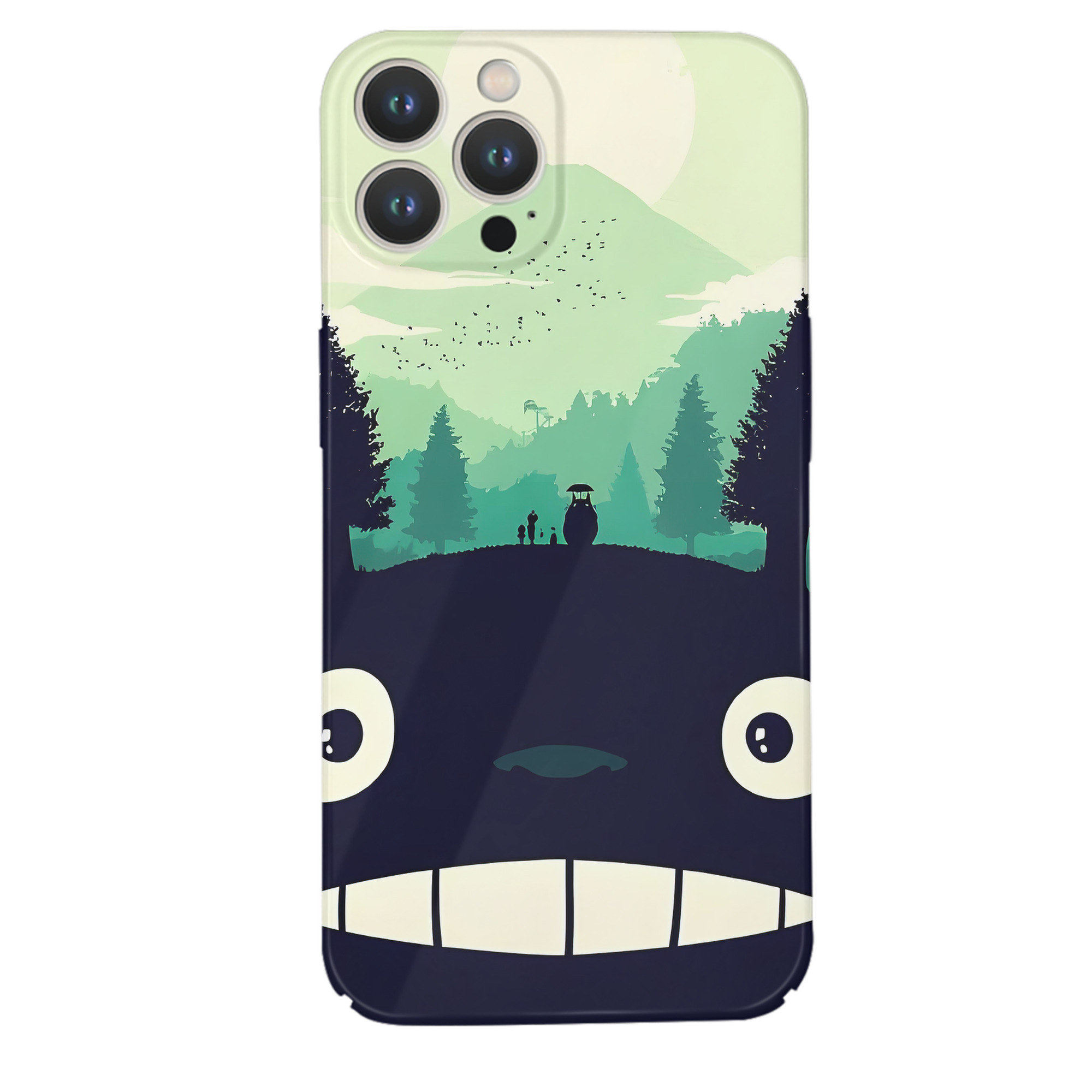 （画像用） となりのトトロ 草壁メイ 草壁サツキ My Neighbor Totoro Satsuki Kusakabe Mei Kusakabe 【iPhone 14シリーズ対応】ハードケース
